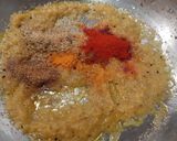 A picture of step 4 of Matar ko achaar (Nepali style with sesame and tamarind).