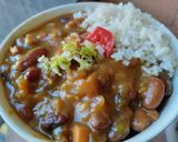 Foto del paso 5 de la receta: Frijoles🍚caseros🍱con papa y salchichón🍛🥓🍲