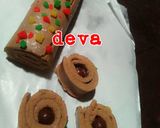 Foto langkah ke 10 dari resep Steamed Chocolate Roll Cake Deva.