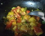 A picture of step 2 of Broad Beans curry chikudukaya khura.