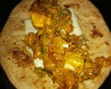 A picture of step 9 of Paneer veg franky.