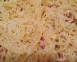 A picture of step 4 of Spaghetti alla Carbonara.