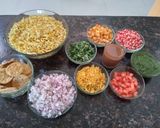 A picture of step 1 of Bhel & Orange Juice.