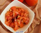 देशी स्टाइल टमाटर सलाद (Desi style tamatar salad recipe in hindi) रेसिपी चरण 4 फोटो