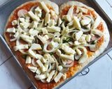 Foto langkah ke 6 dari resep Pizza Jamur.