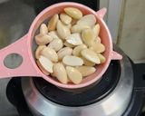 Hình bước làm 3 của món Sữa kiều mạch + củ sen + hạnh nhân🧃🧃🧃🥤🥤