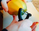 A picture of step 1 of Healthy mango smoothie.