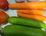 A picture of step 1 of Vegetable salad.