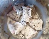A picture of step 1 of Dragon fruit Rose milkshake.