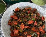 A picture of step 7 of Methi gajar bhujia.