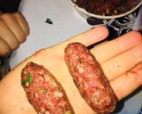 صورة لخطوة 2 من وصفة المثوم بالكفتة المحشية