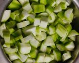 A picture of step 1 of Snake gourd curry.