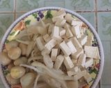 Foto langkah ke 1 dari resep Tumis jamur tahu puyuh.
