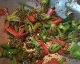 A picture of step 3 of Navaratan curry.