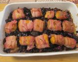 Baconba 🥓 tekert 🌀 nyúlgerinc 🐇 zöldségekkel 🥦🥕🍅 recept fázis 8 fotója