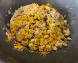 A picture of step 4 of Moong Kadhi With Urad Dal pakore and Mix Veggies.