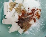 A picture of step 1 of Sesame Paneer Tikka.