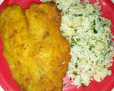Foto del paso 6 de la receta: Filete de pescado acompañado de un arroz blanco!!