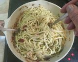 Φωτογραφία βήματος 10 της συνταγής Spaghetti με τόνο, λιαστή ντομάτα και σάλτσα αβοκάντο