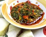 A picture of step 4 of Green Yam Sauce.