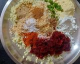 A picture of step 2 of Beetroot Sweet Potato Tikki / Pink Tikki.