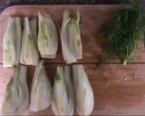 A picture of step 2 of Fennel and mushroom soup - vegan.