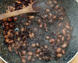 A picture of step 8 of Mexican Fajitas with Black Rice and Beans.