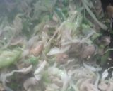 A picture of step 2 of Mix veg fried rice.