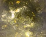 A picture of step 6 of Palak paneer.