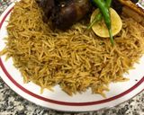 A picture of step 9 of Mandi lamb and rice.