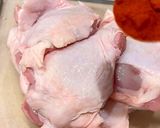 A picture of step 2 of Basque style chicken (Poulet Basquaise).