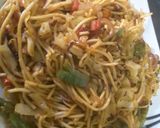 A picture of step 5 of Schezwan Noodles.