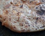 A picture of step 2 of Aaloo corn Paranthas.