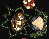 A picture of step 12 of Matar Paneer.