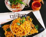 A picture of step 12 of Tomato sev (khasta tamatra namkeen sev).