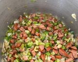 A picture of step 5 of Shorty's Red Beans and Rice.