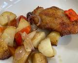 Chicken thighs with roasted veg and new potatoes recipe step 6 photo