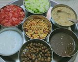 A picture of step 6 of Jain katori chaat.