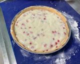 Une image de l'étape 11 de Flan pâtissier aux groseilles rouges et vanille.