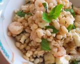 Foto del paso 3 de la receta Cebada con Feta Menta y Gambas 🍃
