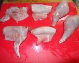 A picture of step 1 of Rabbit escabeche.