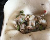 A picture of step 4 of Lamb / beef / mutton meat Samosas:.