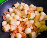 Hình bước làm 3 của món Thịt kho trứng cút và đậu hủ