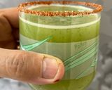 A picture of step 3 of Green Grape Punch.
