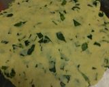 A picture of step 3 of Spinach Thalipeeth.