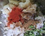A picture of step 2 of Oats tikki chaat.