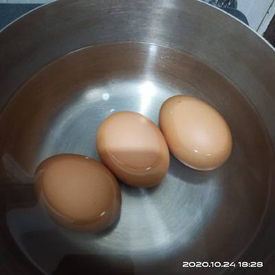 Rebus telur guna air fryer