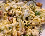 A picture of step 4 of Veg cream salad.