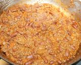 A picture of step 2 of Chile con carne taco bar.