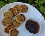 A picture of step 11 of Sweet potato pinwheel with tea.